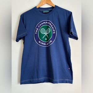 Wimbledon Championships Logo T-Shirt Navy Men's XS